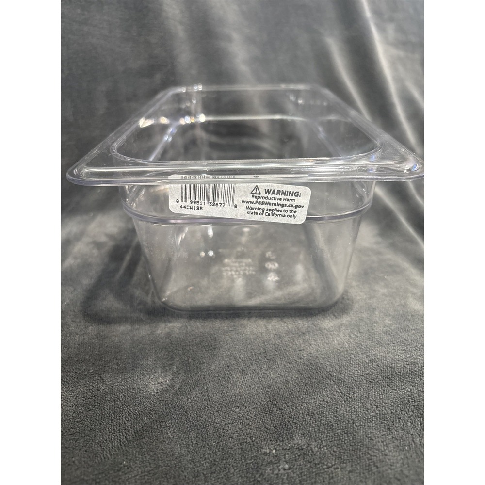 Cambro Camwear 44CW135 Food Pan, 1/4 by 4-Inch, Clear